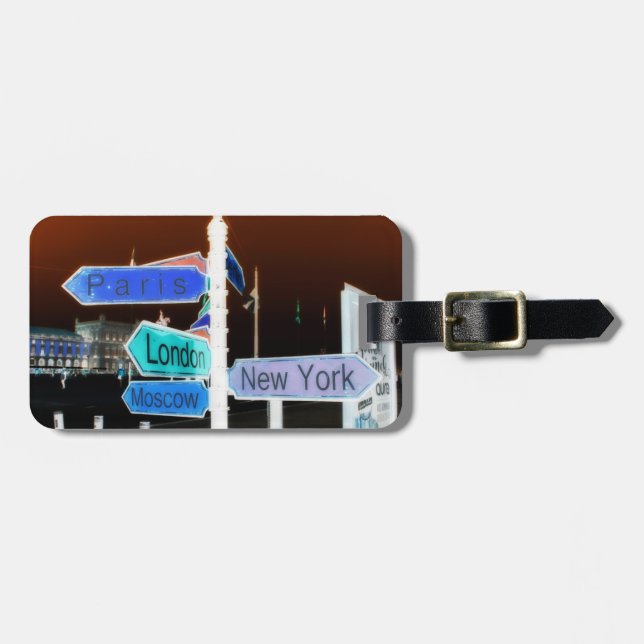 Etiqueta Para Maletas Señales de destino de cadera (Frente Horizontal)