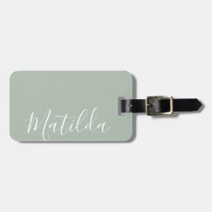 Etiqueta Para Maletas Sencillo color silenciado Nombre personalizado