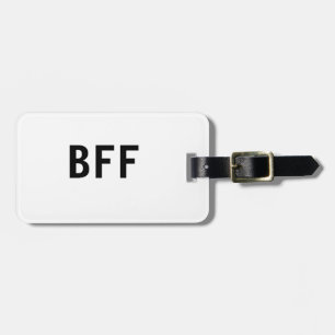 Etiqueta Para Maletas Sencillo minimalista BFF mejores amigos familia no