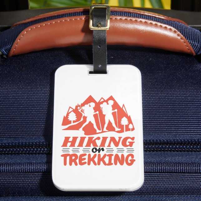 Etiqueta Para Maletas Senderismo o senderismo (Anverso In situ 2)