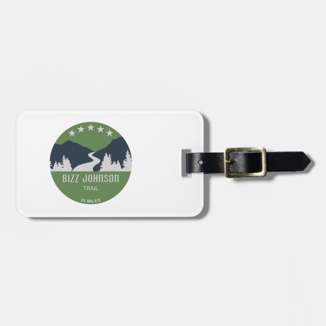 Etiqueta Para Maletas Sendero Bizz Johnson (Frente Horizontal)