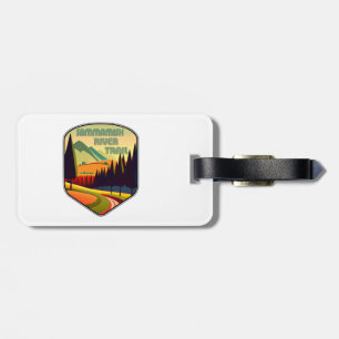 Etiqueta Para Maletas Sendero del río Sammamish Colores de Washington