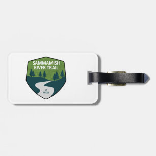Etiqueta Para Maletas Sendero del río Sammamish Washington