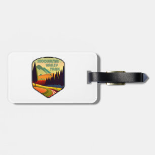 Etiqueta Para Maletas Sendero por el Valle de Snoqualmie Colores del Est