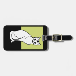 Etiqueta Para Maletas Sentando al gato Julie de Graag Art Nouveau