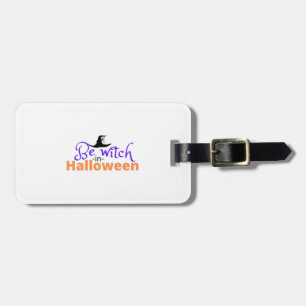 Etiqueta Para Maletas Ser bruja con camisa de Halloween para Halloween