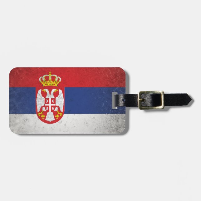 Etiqueta Para Maletas Serbia (Frente Horizontal)
