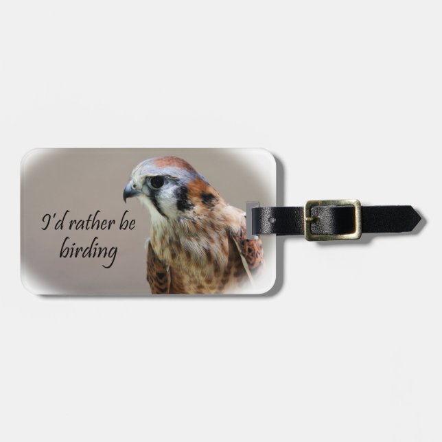 Etiqueta Para Maletas Sería bastante Birding (Frente Horizontal)