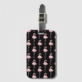 Etiqueta Para Maletas Serie Flamingo Tierno Diseño 2