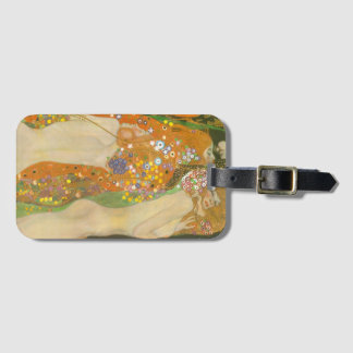 Etiqueta Para Maletas Serpientes de agua II de Gustav Klimt, Art Nouveau