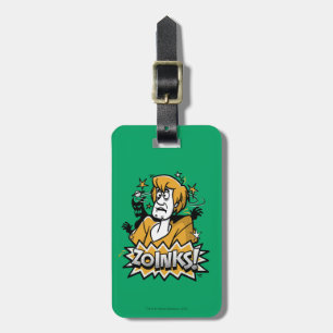 Etiqueta Para Maletas Shaggy "¡Zoinks!" Gráfico de semitono