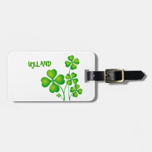 Etiqueta Para Maletas Shamrock verde de Irlanda