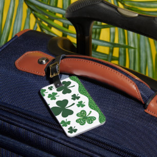 Etiqueta Para Maletas Shamrocks Afortunados 