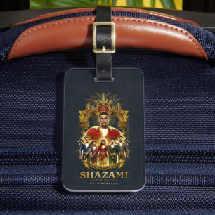 Etiqueta Para Maletas ¡SHAZAM! Furia de los dioses   Marco humedal de SH