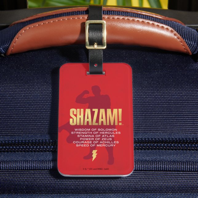 Etiqueta Para Maletas ¡SHAZAM! Furia de los dioses | Silueta flexible (Anverso In situ 2)