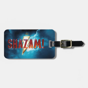 Etiqueta Para Maletas ¡SHAZAM! Logotipo teatral