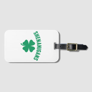 Etiqueta Para Maletas Shenanigans Shamrock St. Patrick's Day Retro