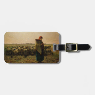 Etiqueta Para Maletas Shepherdess con su multitud, 1863