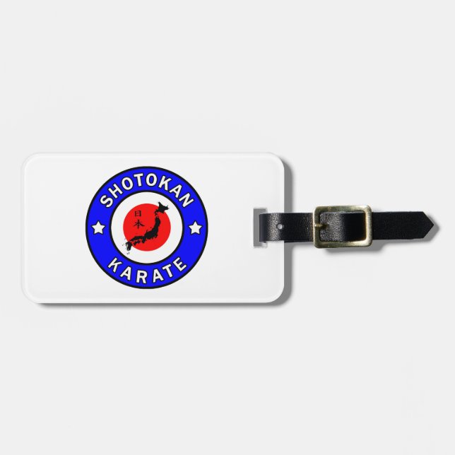 Etiqueta Para Maletas Shotokan Karate (Frente Horizontal)