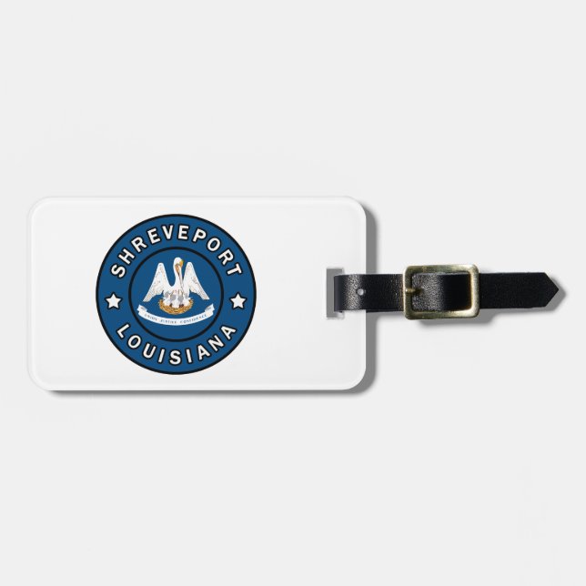 Etiqueta Para Maletas Shreveport Louisiana (Frente Horizontal)