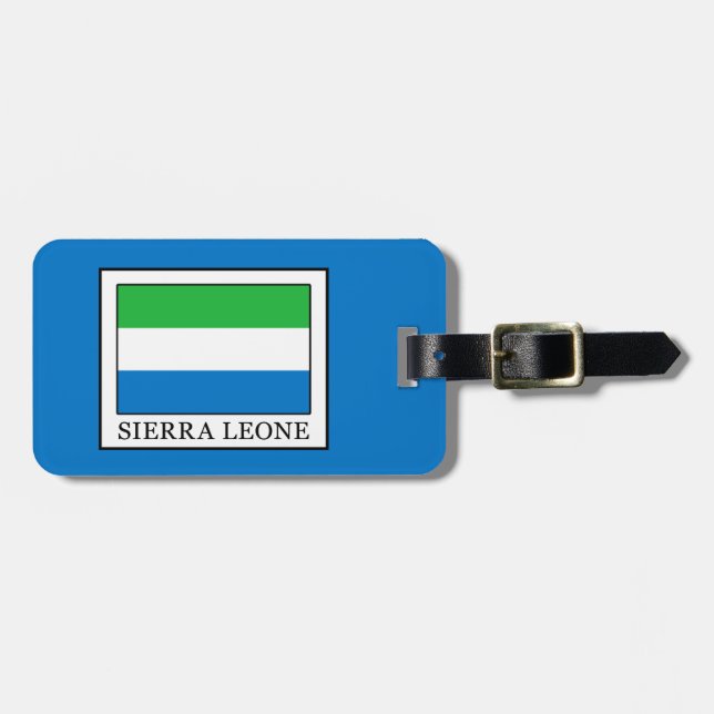 Etiqueta Para Maletas Sierra Leona (Frente Horizontal)