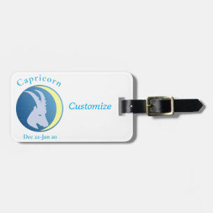 Etiqueta Para Maletas Signo Capricornio Thunder_Cove
