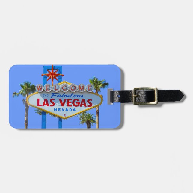 Etiqueta Para Maletas Signo positivo de Las Vegas (Frente Horizontal)