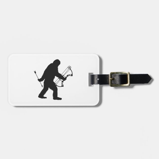 Etiqueta Para Maletas Silhouette Bigfoot Archer (Frente Horizontal)