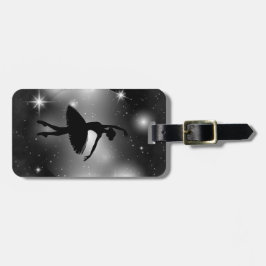 Etiqueta Para Maletas Silhouette de ballet personalizado