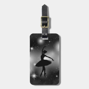 Etiqueta Para Maletas Silhouette de ballet personalizado