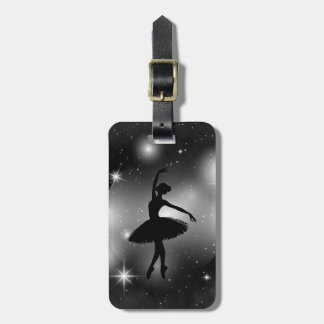 Etiqueta Para Maletas Silhouette de ballet personalizado