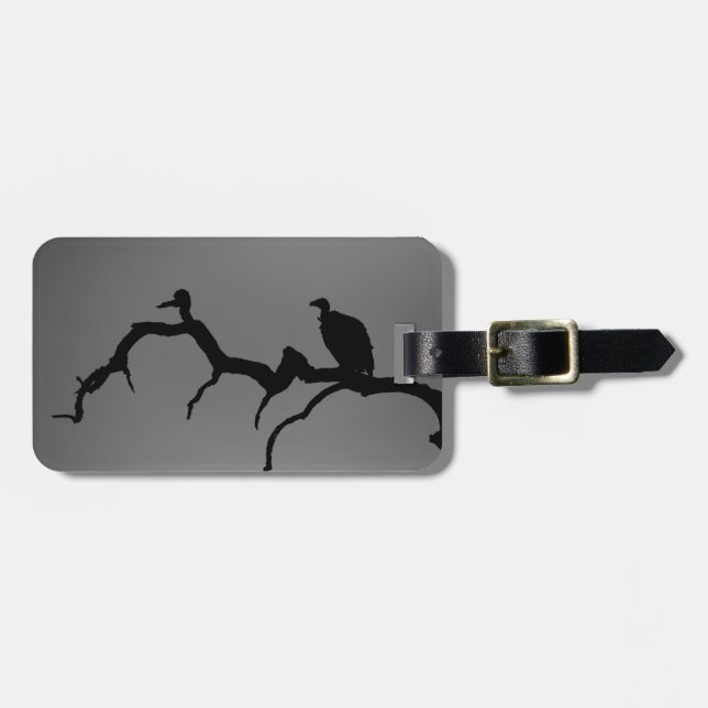 Etiqueta Para Maletas Silhouette Vulture (Frente Horizontal)