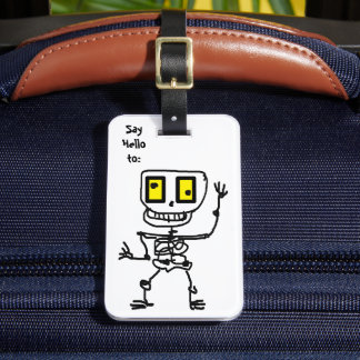 Etiqueta Para Maletas Silly Skully