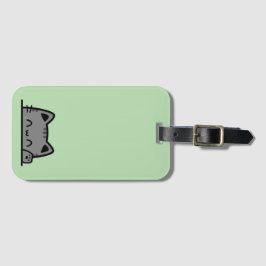 Etiqueta Para Maletas Silueta de gato asombroso