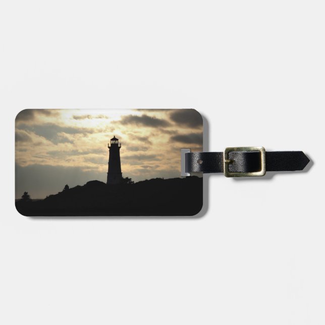 Etiqueta Para Maletas Silueta del faro (Frente Horizontal)
