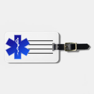 Etiqueta Para Maletas Símbolo de EMS médico