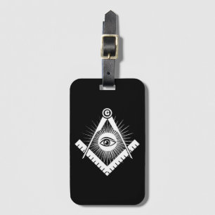 Etiqueta Para Maletas Símbolo del Freemasonry