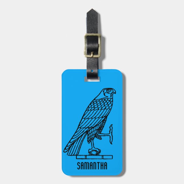 Etiqueta Para Maletas Símbolo egipcio: Halcón (Frente Vertical)