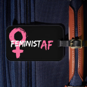 Etiqueta Para Maletas Símbolo femenino AF feminista