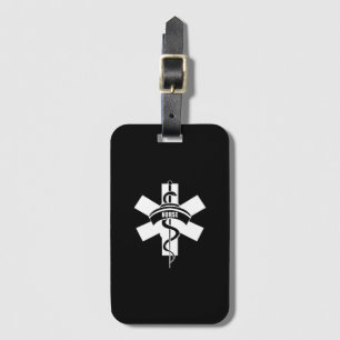 Etiqueta Para Maletas Símbolo médico de enfermeras
