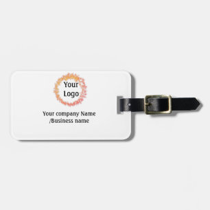 Etiqueta Para Maletas simple minimal añade tu logo oro sitio web social 