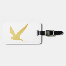 Etiqueta Para Maletas , Simple y hermosa pájaro dibujado mano moderna en