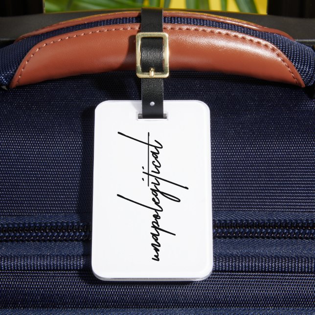 Etiqueta Para Maletas Sin arrepentimiento - Viajar con valentía (Anverso In situ 2)