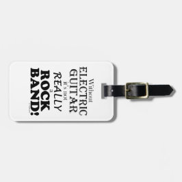 Etiqueta Para Maletas Sin guitarra eléctrica: banda de rock