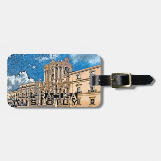 Etiqueta Para Maletas Siracusa (Frente Horizontal)
