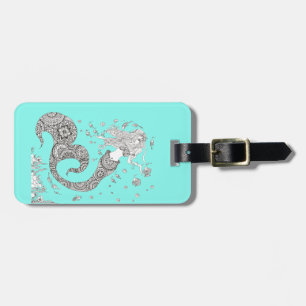 Etiqueta Para Maletas Sirena