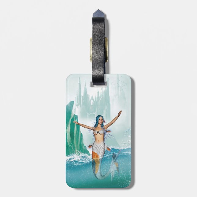 Etiqueta Para Maletas Sirena (Atrás Vertical)