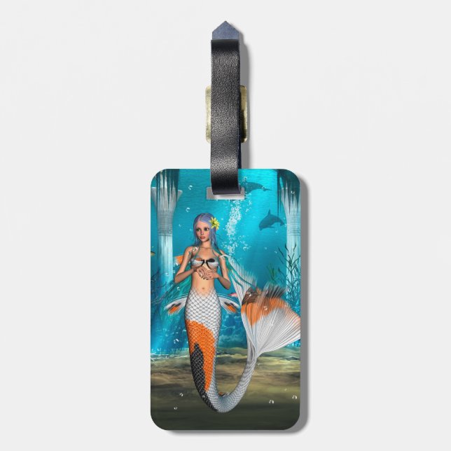 Etiqueta Para Maletas Sirena (Atrás Vertical)