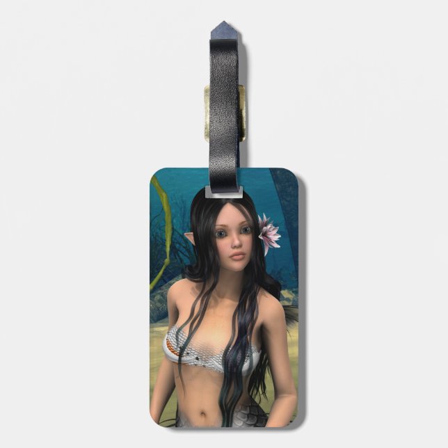 Etiqueta Para Maletas Sirena Cuta (Atrás Vertical)