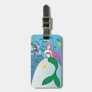Etiqueta Para Maletas Sirena linda